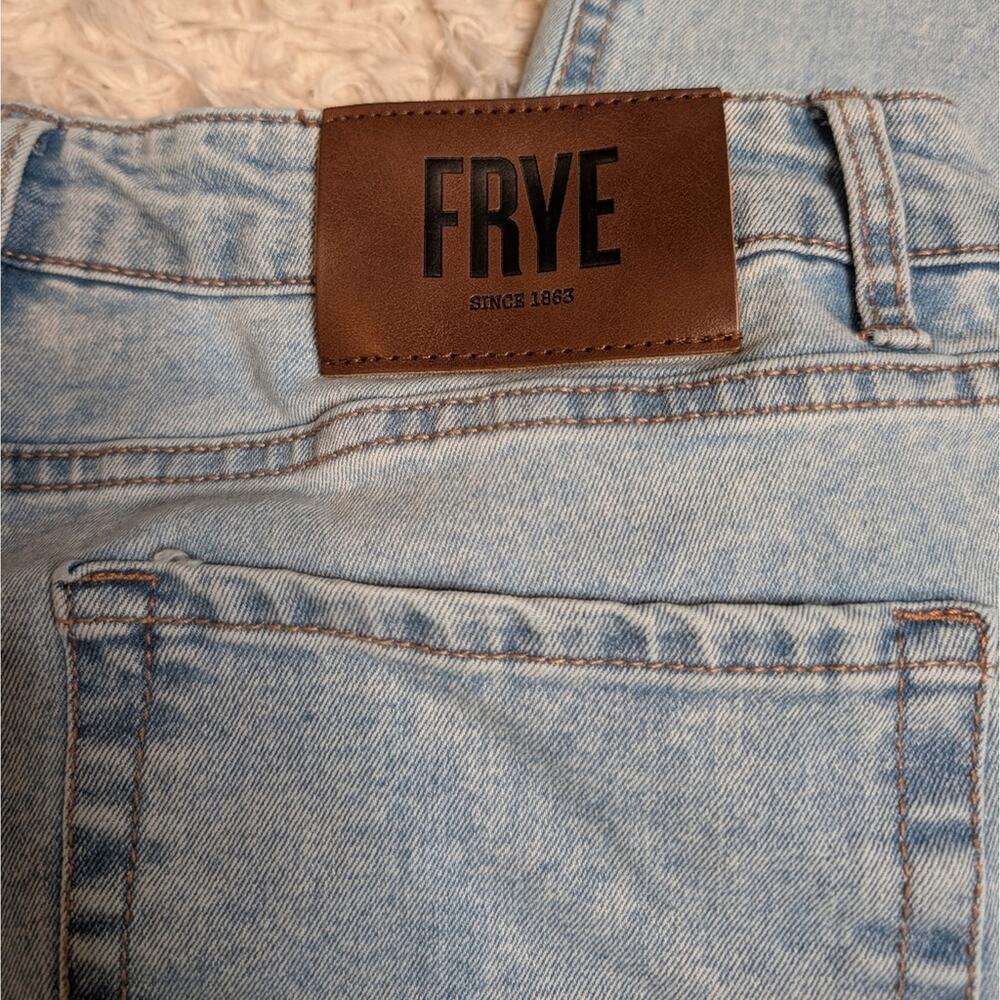 Frye Light Wash Straight Leg Jeans Since 1863 Size 12 - Picture 8 of 8